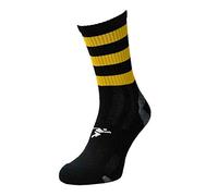Precision Sports Socks Mid Pro Hooped Black/Amber 7-11