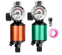 Precision Spray Pressure Valve with Oil and Water Separation Function for Consistent Airflow Control in Painting and Industrial Air Tools (Orange)