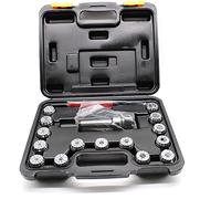 Precision Spring Collet Chuck Set ER32 for Milling Drilling Tapping Engraving Machines with Storage Box Ensures Accurate Workpiece Positioning (15 PCS)
