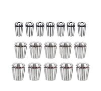 Precision Spring Collet Set, ER8-32 Spring Collet Chuck Silver Multiple Sizes for CNC Milling Engraving Machine(Silver 0.015mm,ER25-1mm)