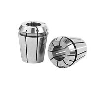Precision Spring Collet Set, High Precision Water Stop/Out Spring Collet ER16 ER20 ER25 ER32 ER40 0.008 Sealing Collet Machine Tools Lathe Mill Spring Chuck(ER32-6 Out)