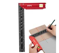 Precision Square Woodworking | Scribing Ruler Marking Gauge,Precision Ruler Multifunctional, Aluminum Alloy Carpenter Woodworking Tools for Marking & Measuring