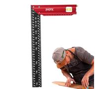 Precision Square Woodworking, Woodworking Square Ruler, Marking Gauge, Scribing Ruler, Precision Ruler Made of Aluminium Alloy, Carpenter's Ruler, Right Angle, Woodworking Tools for
