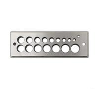 Precision Steel Dowel Maker Plate with 16 Incremental Holes Ranging from 4mm to 16mm for Woodworking Enthusiasts (Metric)
