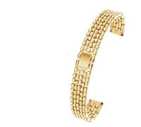 Precision Steel Strap for Swa-rovski Fossil Casio Women Bracelet Metal Universal Watch Chain 10mm 12mm 14mm 16mm 18 mm(SWR-G01 gold,12mm)
