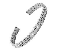 Precision Steel Strap for Swa-rovski Fossil Casio Women Bracelet Metal Universal Watch Chain 10mm 12mm 14mm 16mm 18 mm(G20-07 silver,8mm)