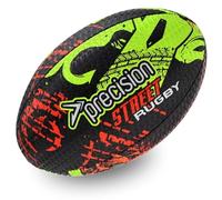 Precision Street Mania Rugby Ball, Urban Training, for Hard Surfaces, Durable Tyre Embossed Vulcanised Rubber, Ultimate Grip, Official Size, 4