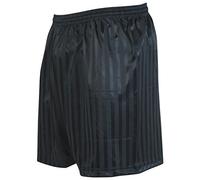 Precision Striped Continental Football Shorts 18-20 Black