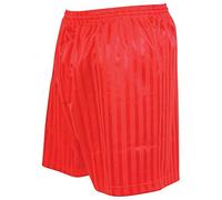 Precision Striped Continental Football Shorts Adult Red L 38-40"