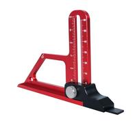 Precision Table Saw Height Gauge Aluminum Alloy Multifunctional Tool 0-60mm Depth Measuring for Saws & Planers Lightweight & Durable Woodworking Accessory