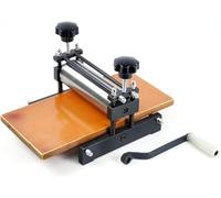 Precision Tabletop Etching Press,Slab Roller for Printmaking,Manual Pressure Roller 170x350mm,Art Craft Tool