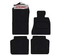 Precision - Tailored Business Class Car Mats - Intended for BMW 7 Series 2015-2020 G11 LWB - 4 Piece Set - Non-Slip Floor Mats - Black Carpet - Black Binding - Fittings Clips - SFP