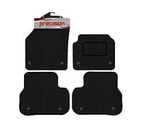 Precision - Tailored Business Class Car Mats - Intended for Land Rover Discovery Sport 2015-2020 - 4 Piece Set - Non-Slip Floor Mats - Black Carpet - Red Check Binding - Fittings Clips - SFP