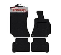 Precision - Tailored Business Class Car Mats - Intended for Mercedes E Class 2009-2016 Saloon/Estate - 4 Piece Set - Non-Slip Floor Mats - Black Carpet - Grey Binding - Fittings Clips - SFP