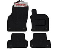 Precision - Tailored Car Mats - Intended for Audi A3 2014-2020 Cabriolet/Saloon - 4 Piece Set - Non-Slip Floor Mats - Black Carpet - Blue Binding - Fittings Clips - SFP