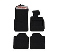 Precision - Tailored Car Mats - Intended for BMW 3 Series 2009-2020 Gran Turismo - 4 Piece Set - Non-Slip Floor Mats - Black Carpet - Orange Twist Binding - Fittings Clips - SFP