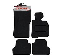 Precision - Tailored Car Mats - Intended for BMW 4 Series 2013-2021 F32 Coupe - 4 Piece Set - Non-Slip Floor Mats - Black Carpet - Grey Binding - Fittings Clips - SFP