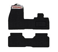 Precision - Tailored Car Mats - Intended for BMW i3 2014-2022 - 2 Piece Set - Non-Slip Floor Mats - Black Carpet - Blue Check Binding - Fittings Clips - SFP