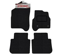 Precision - Tailored Car Mats - Intended for Citroen C3 Picasso 2009-2017 - 4 Piece Set - Non-Slip Floor Mats - Black Carpet - Grey Binding - Fittings Clips - SFP