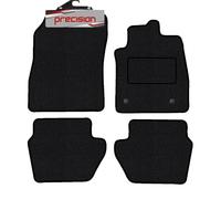 Precision - Tailored Car Mats - Intended for Ford Puma 2018-2022 - 4 Piece Set - Non-Slip Floor Mats - Black Carpet - Sports Check Binding - Fittings Clips - SFP