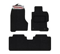 Precision - Tailored Car Mats - Intended for Honda Civic 2001-2006 - 4 Piece Set - Non-Slip Floor Mats - Black Carpet - Purple Twist Binding - Fittings Clips - SFP