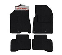 Precision - Tailored Car Mats - Intended for Kia Niro Hybrid 2016-2022 - 4 Piece Set - Non-Slip Floor Mats - Black Carpet - Red Binding - Fittings Clips - SFP