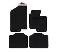 Precision - Tailored Car Mats - Intended for Kia Optima 2012-2015 - 4 Piece Set - Non-Slip Floor Mats - Black Carpet - Red Binding - Fittings Clips - SFP