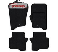 Precision - Tailored Car Mats - Intended for Land Rover Discovery 4 2010-2012 - 4 Piece Set - Non-Slip Floor Mats - Black Carpet - Grey Binding - Fittings Clips - SFP