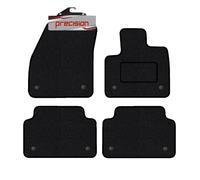 Precision - Tailored Car Mats - Intended for Land Rover Range Rover Evoque 2019-2022 P200-4 Piece Set - Non-Slip Floor Mats - Black Carpet - Red Check Binding - Fittings Clips - SFP