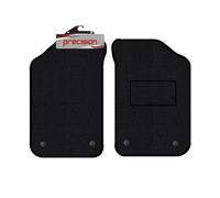 Precision - Tailored Car Mats - Intended for MG TF 1995-2001 - 2 Piece Set - Non-Slip Floor Mats - Black Carpet - Blue Check Binding - Fittings Clips - SFP