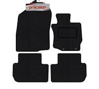Precision - Tailored Car Mats - Intended for Mitsubishi Outlander 2013-2022 - 4 Piece Set - Non-Slip Floor Mats - Black Carpet - Sports Check Binding - Fittings Clips - SFP