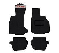 Precision - Tailored Car Mats - Intended for Porsche 911 1998-2004 996-4 Piece Set - Non-Slip Floor Mats - Black Carpet - Grey Binding - Fittings Clips - SFP