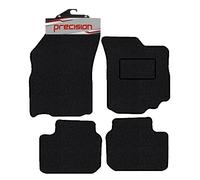 Precision - Tailored Car Mats - Intended for Suzuki SX4 S-Cross 2013-2022 - 4 Piece Set - Non-Slip Floor Mats - Black Carpet - Sports Check Binding - Fittings Clips - SFP
