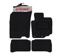 Precision - Tailored Car Mats - Intended for Suzuki Vitara 2015-2022 MK4-4 Piece Set - Non-Slip Floor Mats - Black Carpet - Red Check Binding - Fittings Clips - SFP