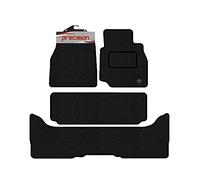 Precision - Tailored Car Mats - Intended for Toyota Land Cruiser Amazon 2001-2007 - 4 Piece Set - Non-Slip Floor Mats - Black Carpet - Black Binding - Fittings Clips - SFP