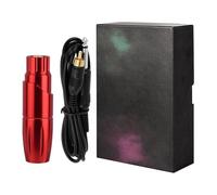 Precision Tattoo Pen Machine RCA Connection, Compatible with All Cartridge Needles, 4-6V Shader & 5-8V Liner, 84g Lightweight Design,Red