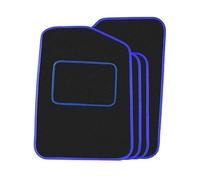 Precision TDi Logo On Black Car Mats For Volkswagen Golf 2009-2012 Classic Blue Trim - VSS Mats