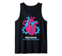 Precision: The Heart's Architect Design - Anatomy Art Tank Top