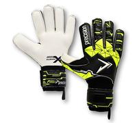 Precision Training Fusion X Flat Cut Finger Protect Football Junior Goalkeeper Gloves, Black, 7