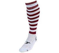 Precision Training Hooped Pro Football Socks Kids & Adults White/Maroon, unspecified, K-REY-710YWM