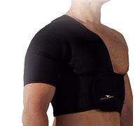 Precision Training Neoprene Half Shoulder Support (Right) - Black/Red, X-large