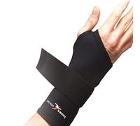 Precision Training Neoprene Wrist Support - Black/Red, Medium, yellow