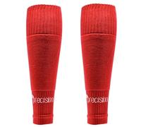Precision Training Men's Precision Plain Pro Footless Sleeve Socks Football, Red, 7-12