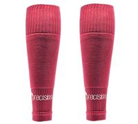 Precision Training Pro Junior Footless Sleeve Sport Socks, Stretch Fit, Compression Support for Football, Rugby and Hockey, Maroon Red, Sizes 12 Child UK - 6 UK