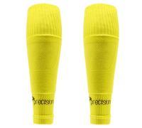Precision Training Pro Junior Footless Sleeve Sport Socks, Stretch Fit, Compression Support for Football, Rugby and Hockey, Yellow, Sizes 12 Child UK - 6 UK