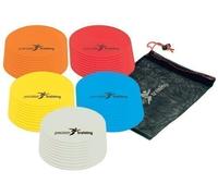 Precision Training Round Marker Multisport Training Discs Multicolor Set 10 Disc