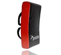 Precision Training Rugby Curved Hit Tackle Shield, Durable High-Density Foam, Water-Resistant PVC, Black Red, 61cm
