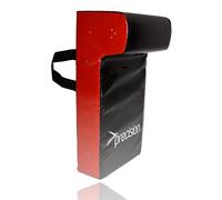 Precision Training Single Wedge Rugby Hit Shield, Durable Contact Tackle Pad, High-Density Foam, Water-Resistant PVC, Black, 61 cm