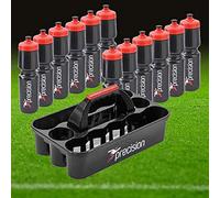 Precision Training Water Bottle Carrier includes 12 bottles (750ml) Black