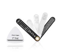 Precision Truss Rod Neck Relief Gauge Tool & plectrums,Guitar Setup Kit Measures String Action & Neck Curvature,Pick for Acoustic Classical Electric Bass Guitars Luthier Tools